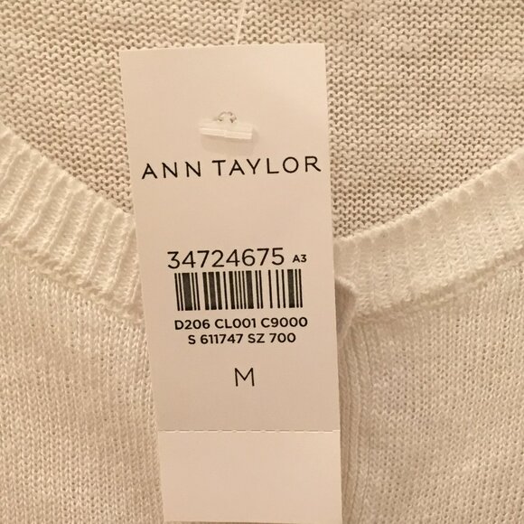 NWT - Ann Taylor Linen Blend Ann Cardigan - Picture 4 of 5